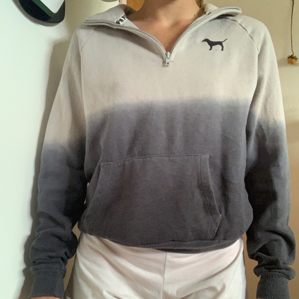 PINK ombré quarter zip✨